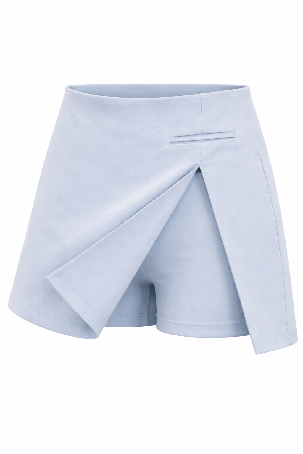 Light blue skirt on a white background