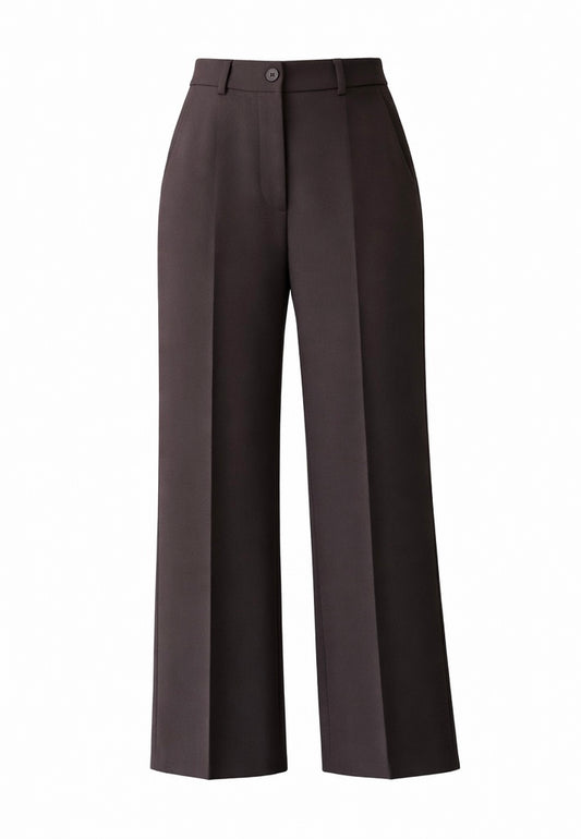 Dark brown pants on a white background