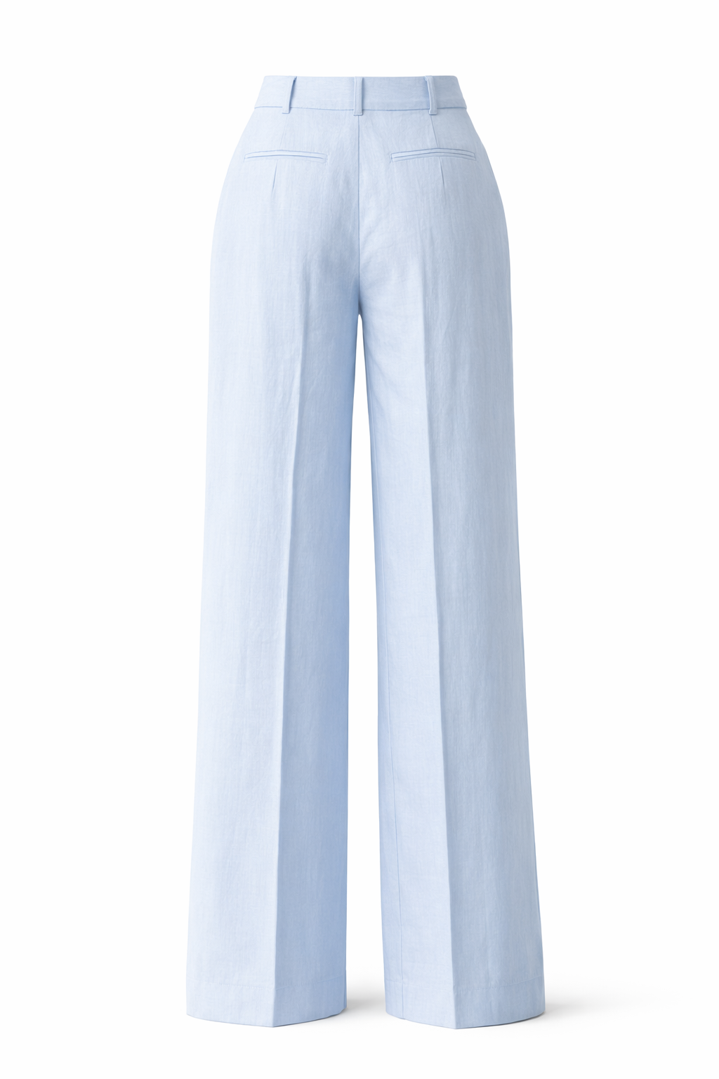 Light blue pants on a white background