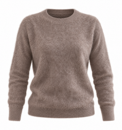 Merino, kašmyro ir šilko megztinis, cappuccino
