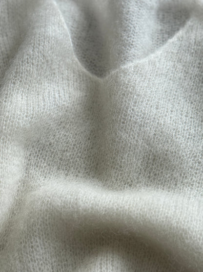 Merino vilnos megztukas 3/4 rankovėmis, milk