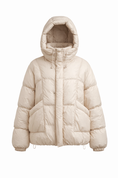 Pukine striuke baltame fone