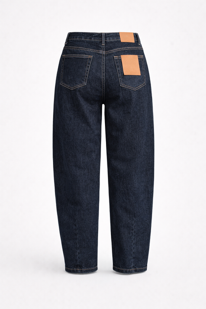 Tamsiai melyni mom fit dzinsai is galo