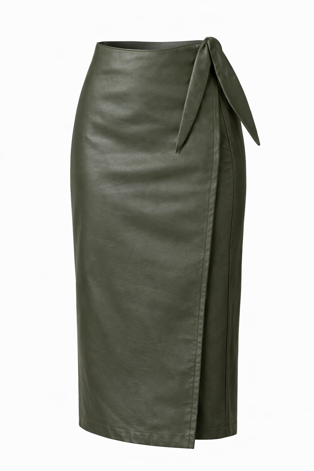 Zalias midi ilgio eko odos susiaučiamas sijonas