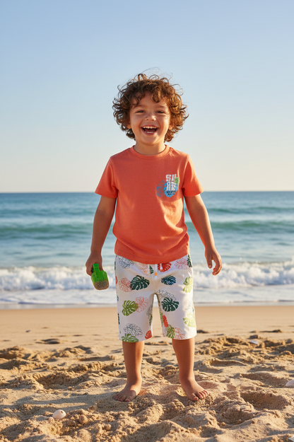 Komplektas berniukams su printu nugaroje