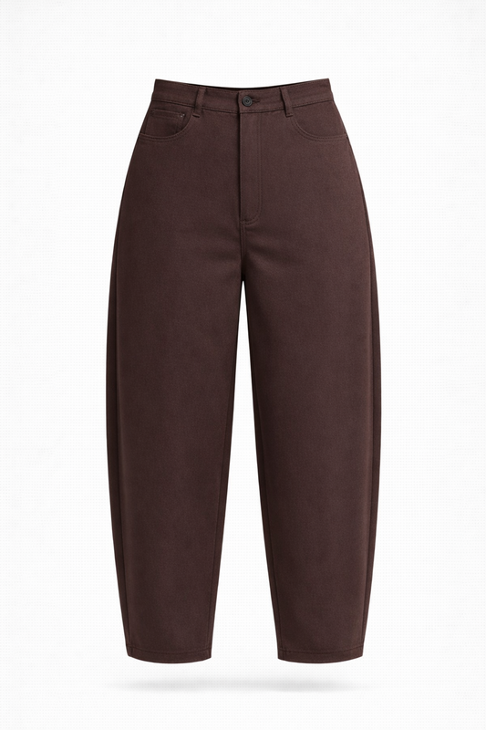 Zomsos imitacijos kelnes rudos