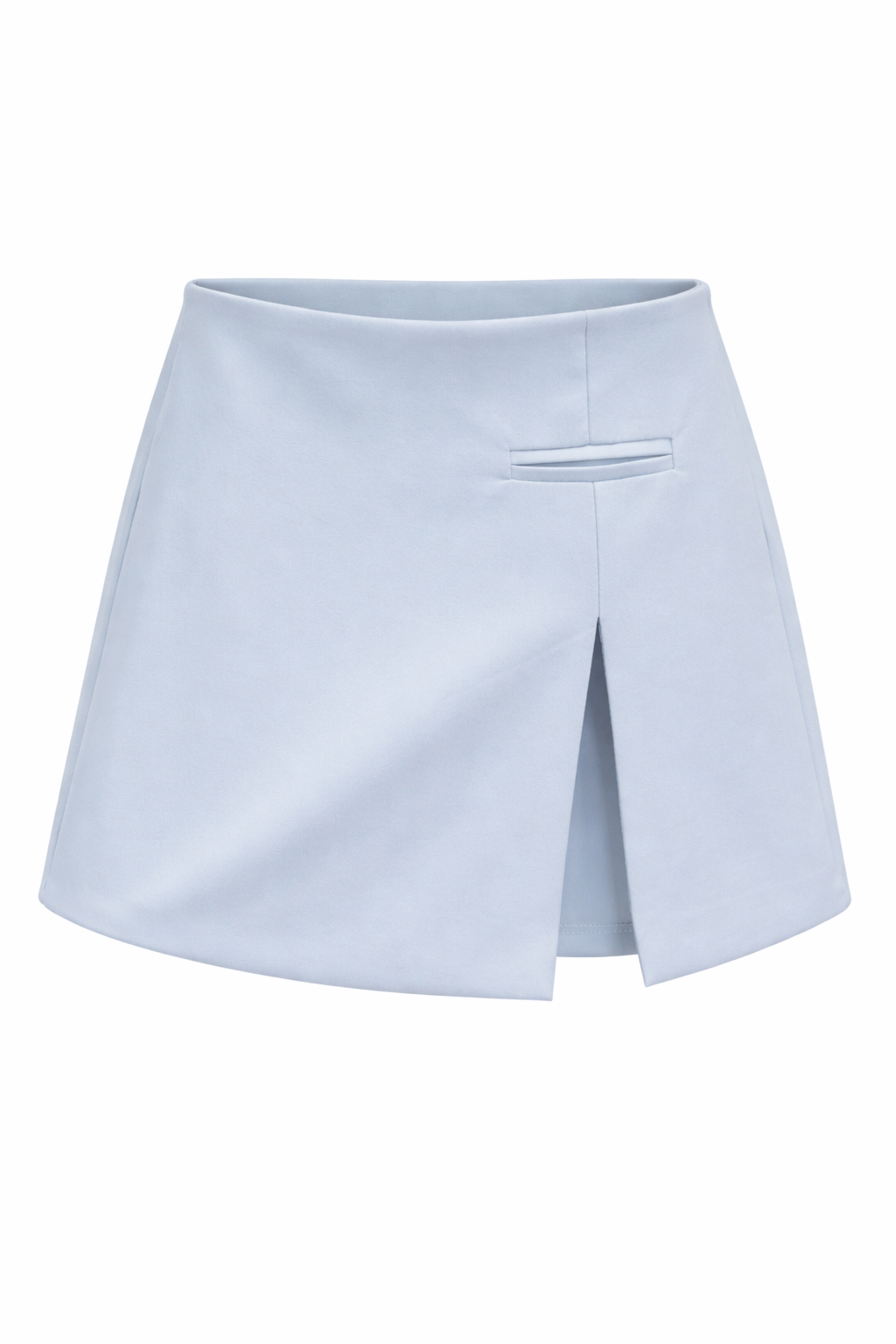 Light blue skirt on a white background